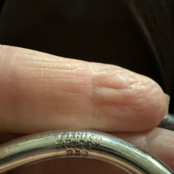 Mexico TR22 Vintage Sterling Silver & brass Cuff bracelet!  Signed and stamped! - Picture 12 of 12